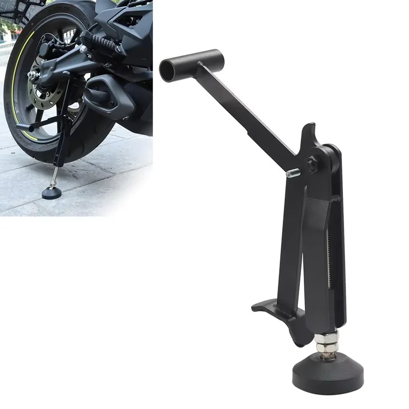 Foldable Motorcycle Stand with Adjustable Height & Labor-Saving Armrest