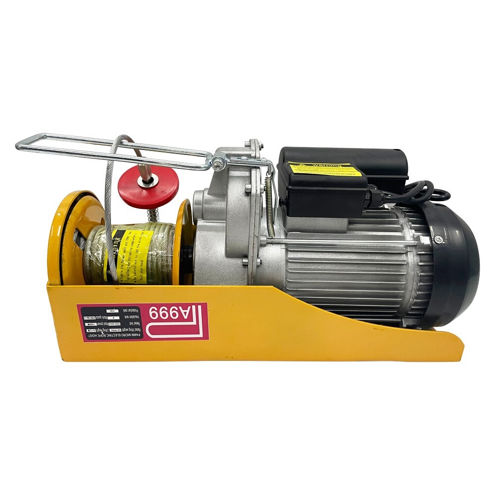 1000KG Multi-function Electric Hoist Mini Small Wire Rope Winch 2000LB
