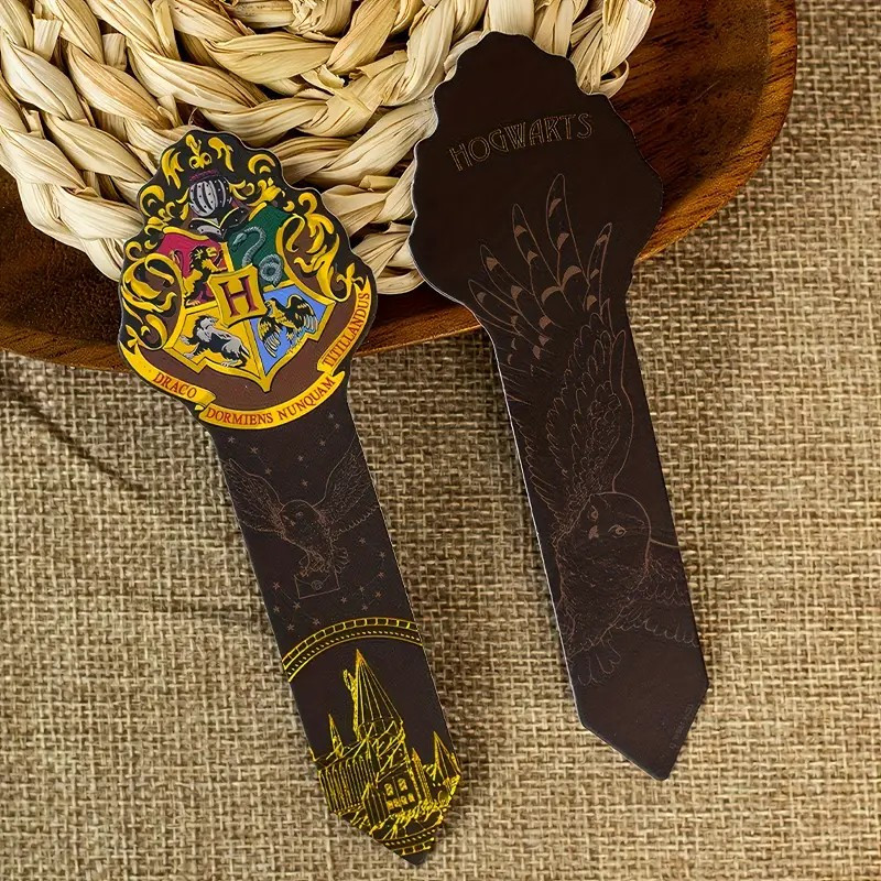 5 Harry Potter Hogwarts Bookmarks - Slytherin, Gryffindor, Ravenclaw, Hufflepuff
