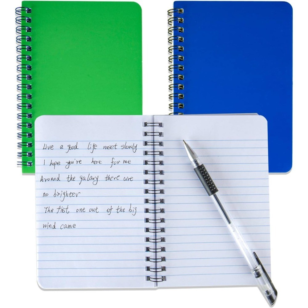 4-Pack Pocket Spiral Notebooks 4.2x6.1 inch Small Notepad Mini Journal for Notes