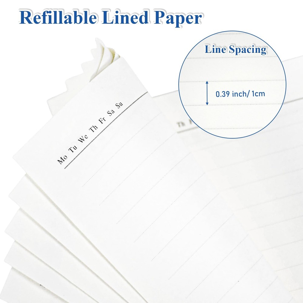 SAYEEC A5 Refill Paper Loose Leaf Lined for Planner refillable paper