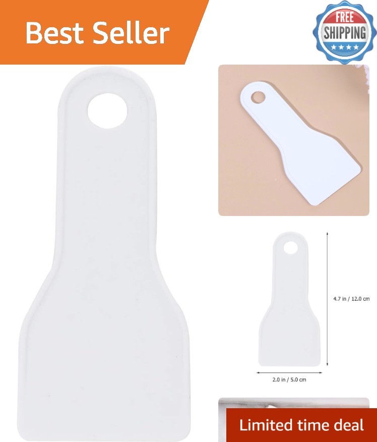 Compact Flat Ice Scraper with Gentle Round Edges - Effortless Winter Tool