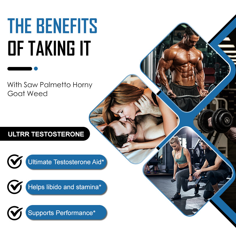 Male Enhancement Testosterone Booster 60 Capsules Stamina Pills Men Performance
