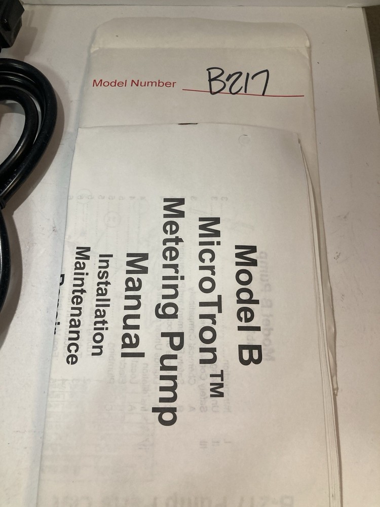 Micro Tron Metering Pump Mode B217