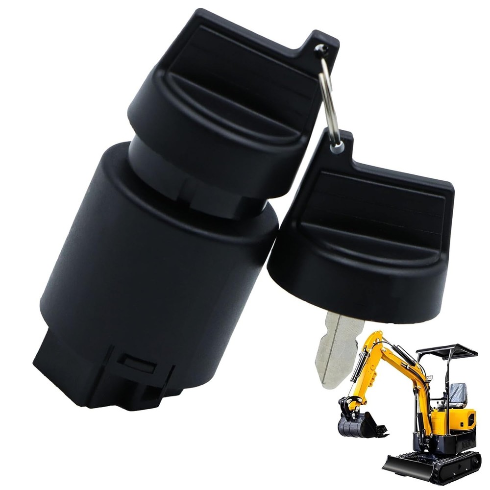 Mini Excavator Ignition Switch Key Fits For AGT Typhoon China Mini Digger