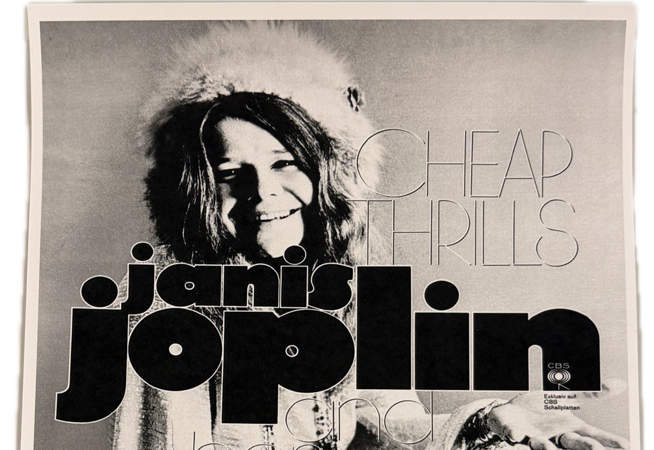Janis Joplin and Big Brother & The Holding Company Flyer (April 12, 1969)