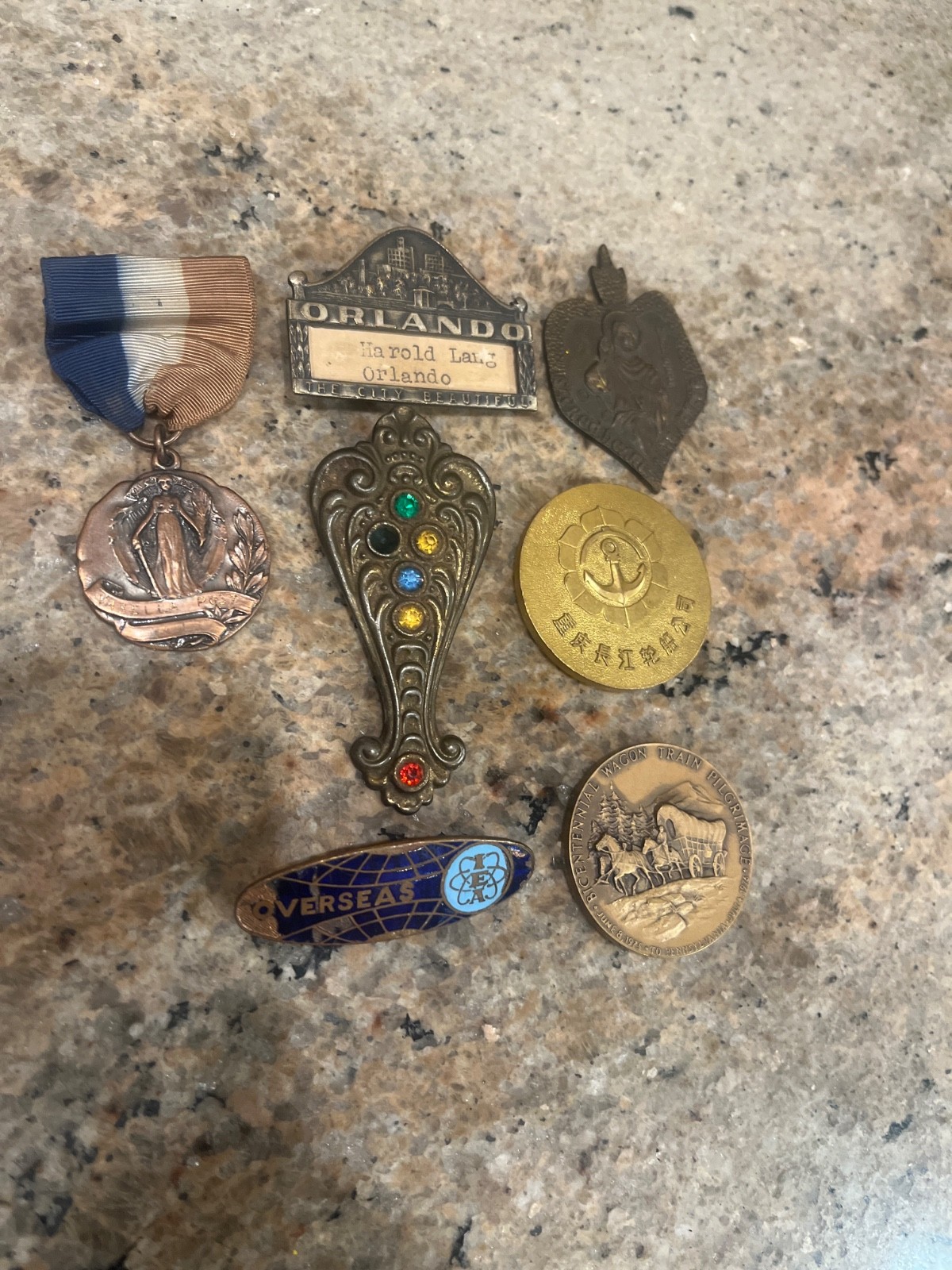 antique/vintage lot of medallions/badges