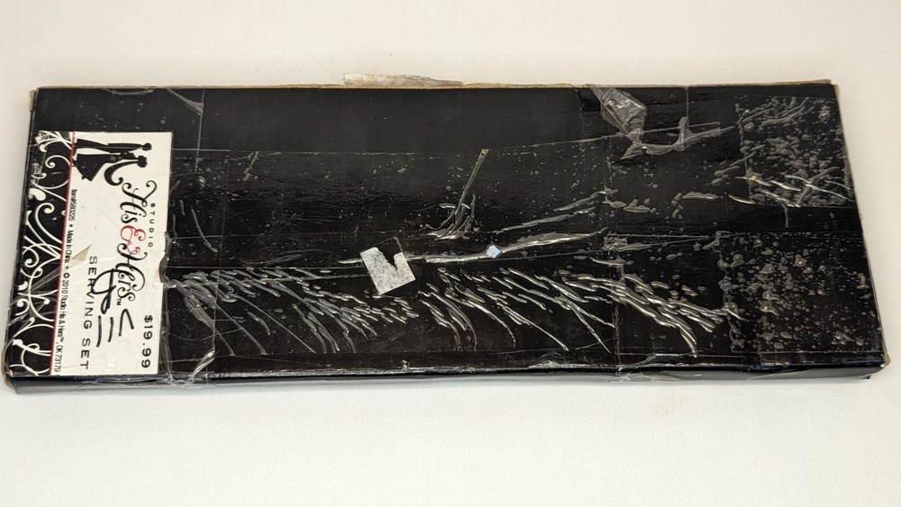 Studio His & Hers Silver Plated Cake Serving Set