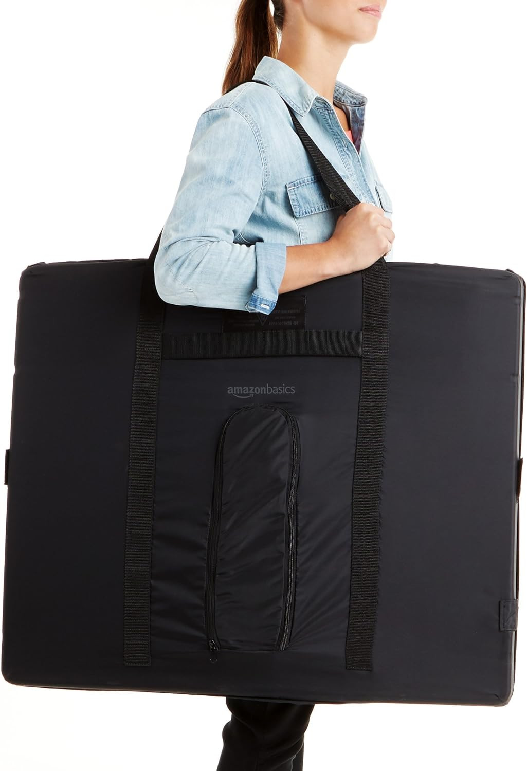 Amazon Basics Portable Foldable Photo Studio Box with LED Light - Black