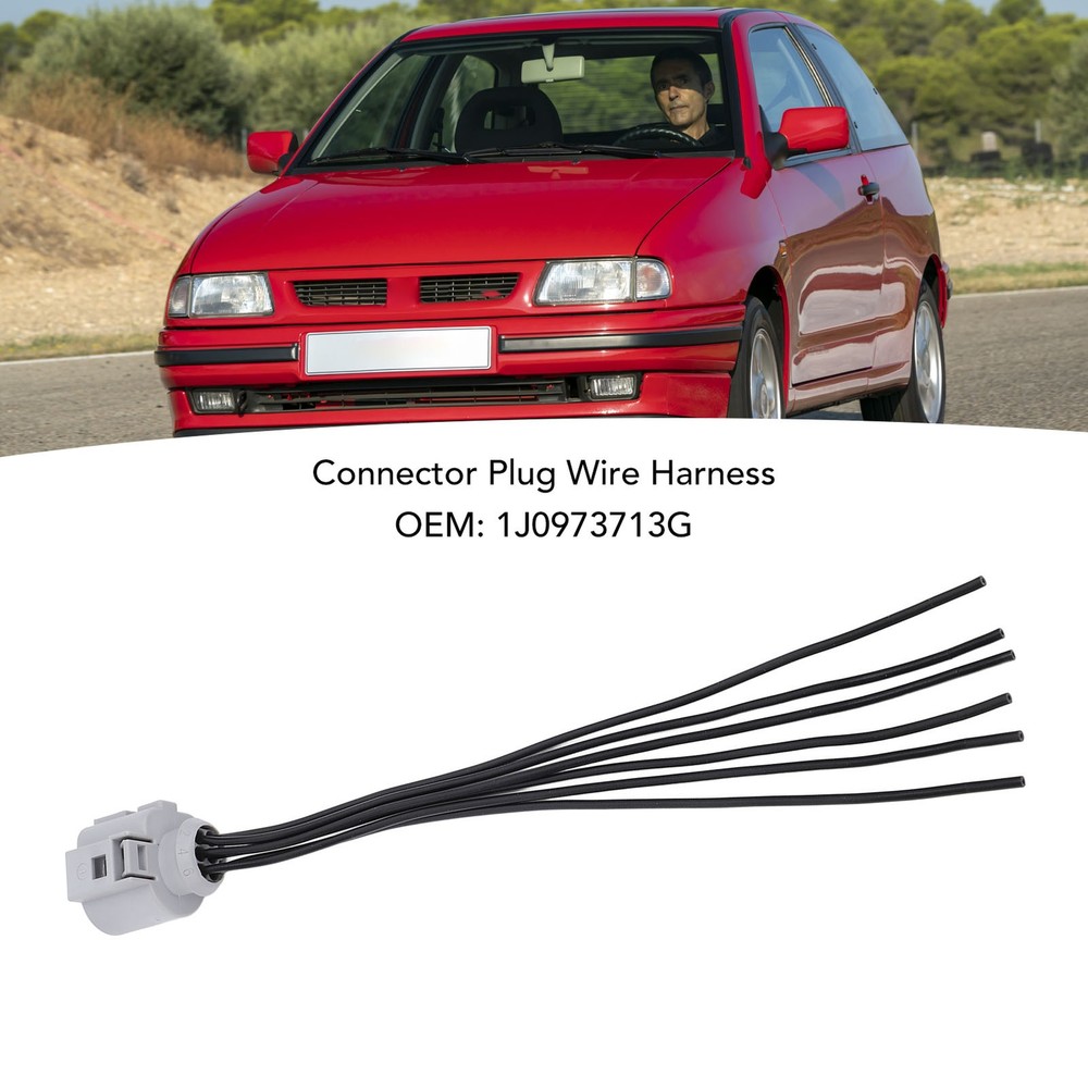 New Connector Plug Wire Harness Plastic High Performance 1J0973713G For SEAT
