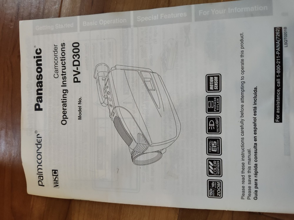 panasonic vhs camcorder tested