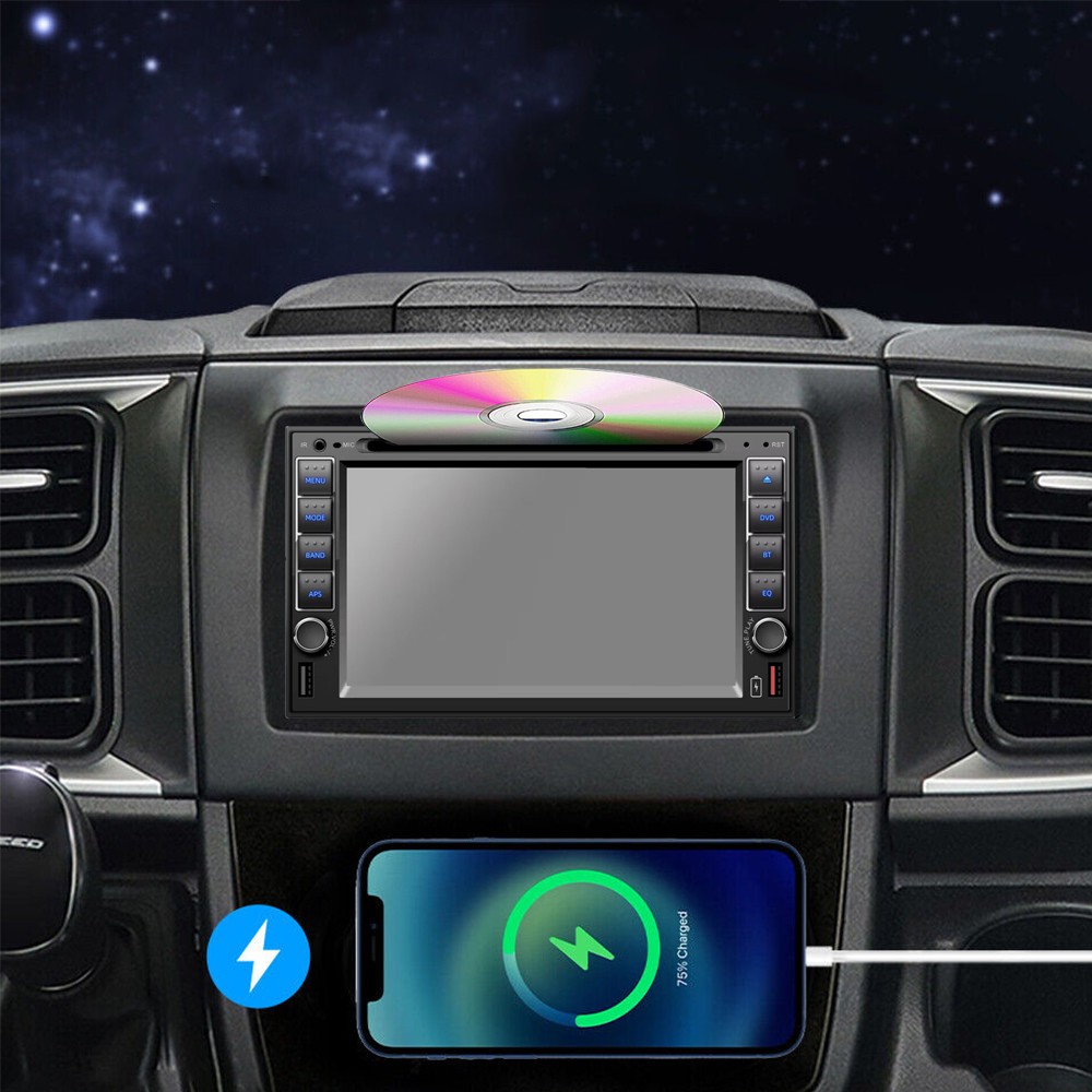 6.2" USB/SD/AUX Stereo Touch Screen Bluetooth 2 Din DVD/CD Player Remote control