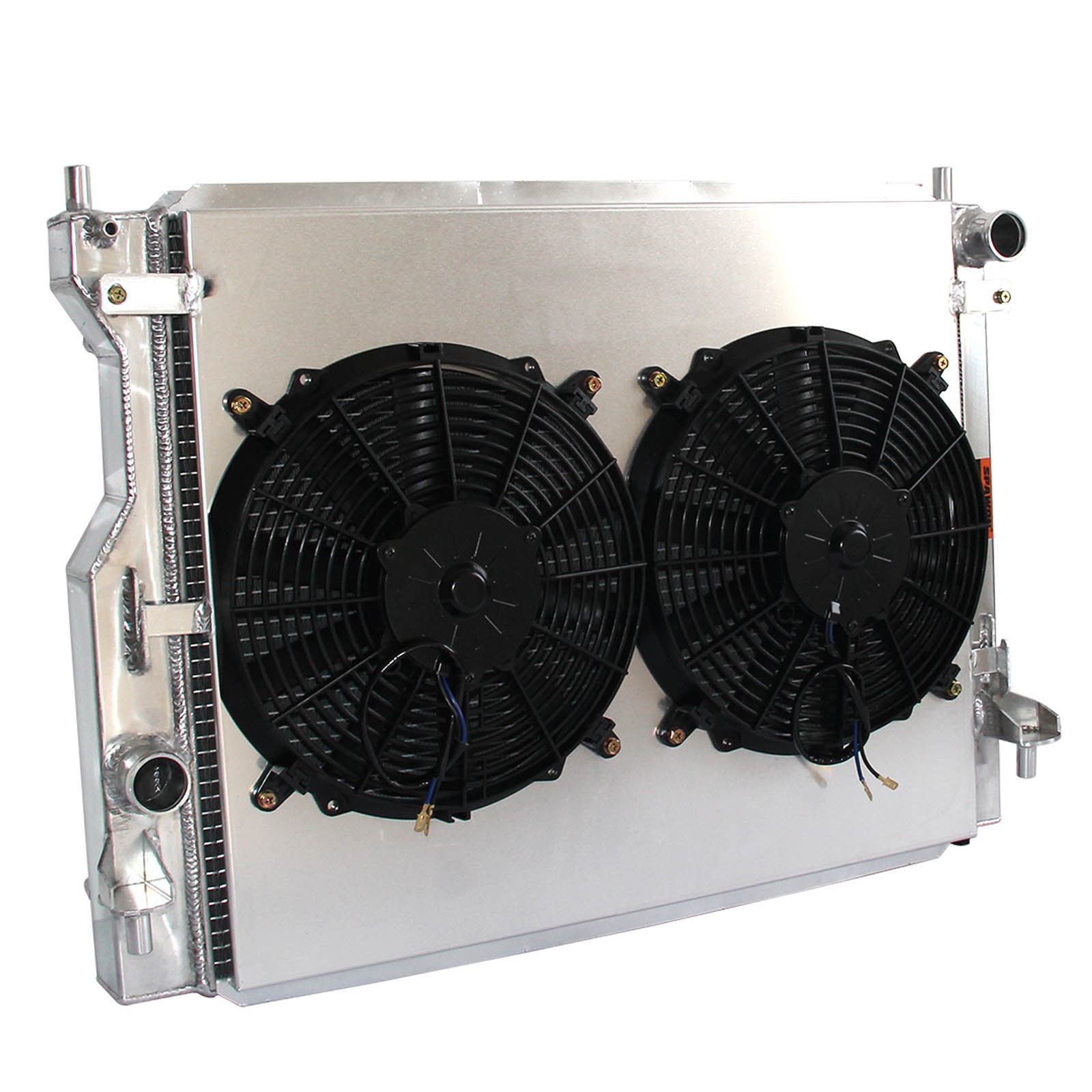 SPAWON 3Rows Radiator+Fan Shroud For Ford Mustang Shelby V6 V8 07-14 Aluminum MT