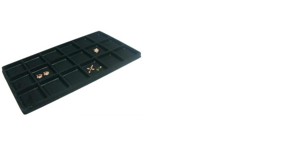 5 Beige 18 Compartment Display Tray Inserts