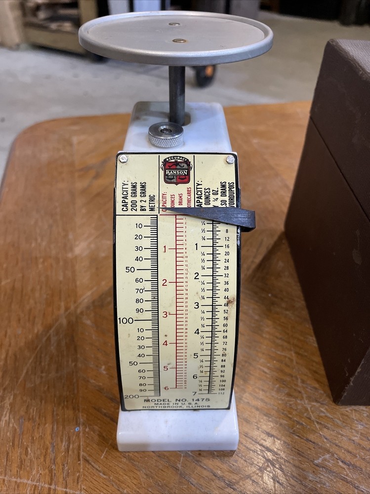 Vintage Hanson Scale With Case, Model 1475