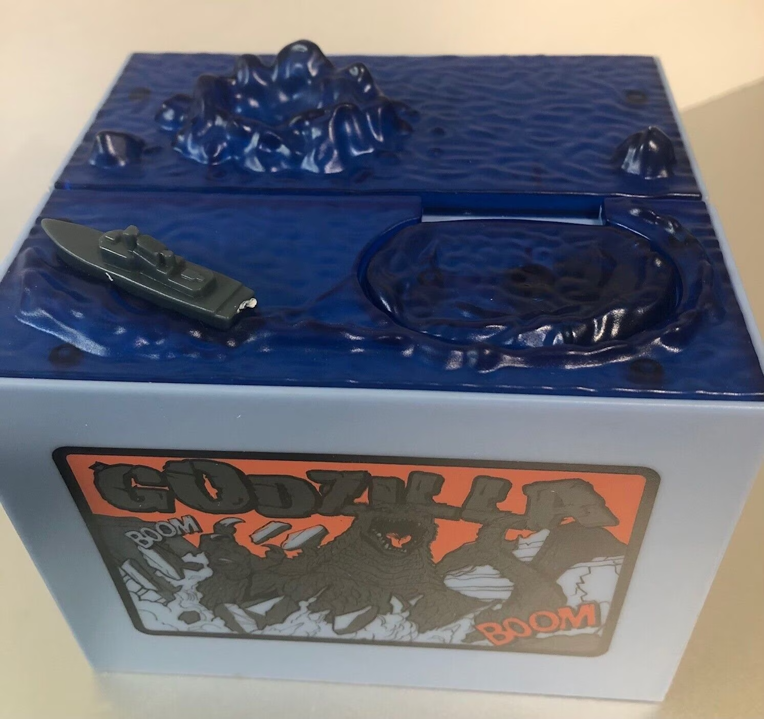 Godzilla Mischief Bank Coin Box LED Sound Gimmick Moving Figure New In Box