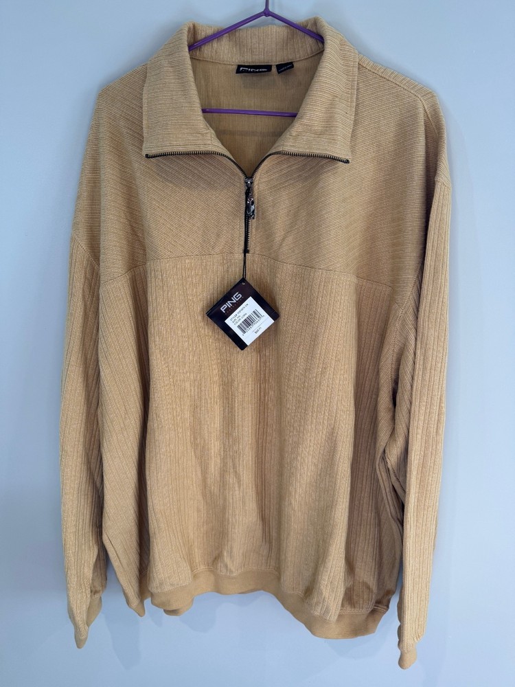 PING Mens Golf Pullover XXL 1/4 Quarter Zip Sweater NWT