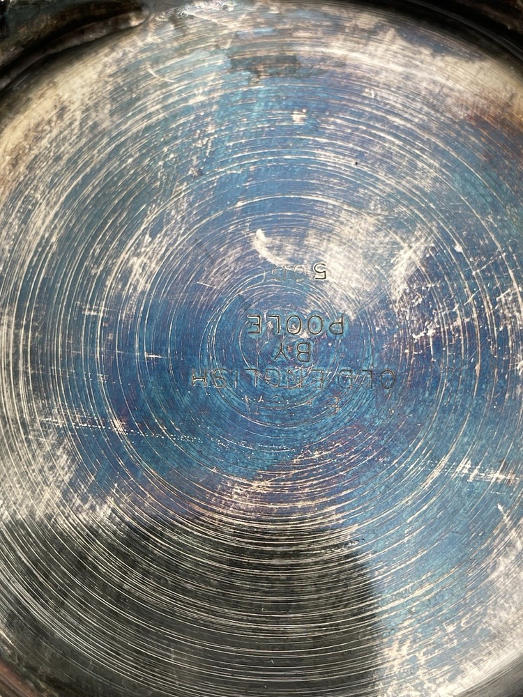 3pc Old English By Poole #5000 Silverplated Pitcher/Tea Service Creamer MCM