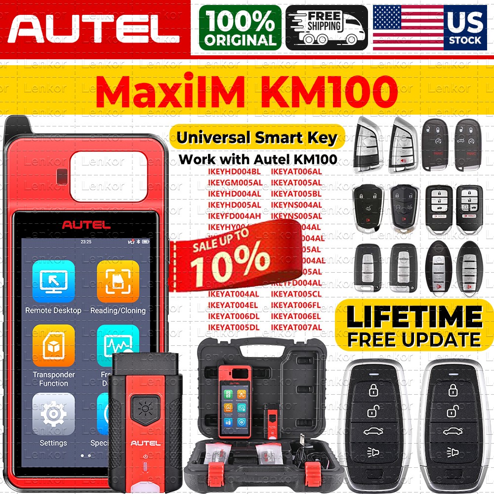 2025 Autel MaxiIM KM100 KM100E Key Fob Programming Tool Programmer Immobilizer