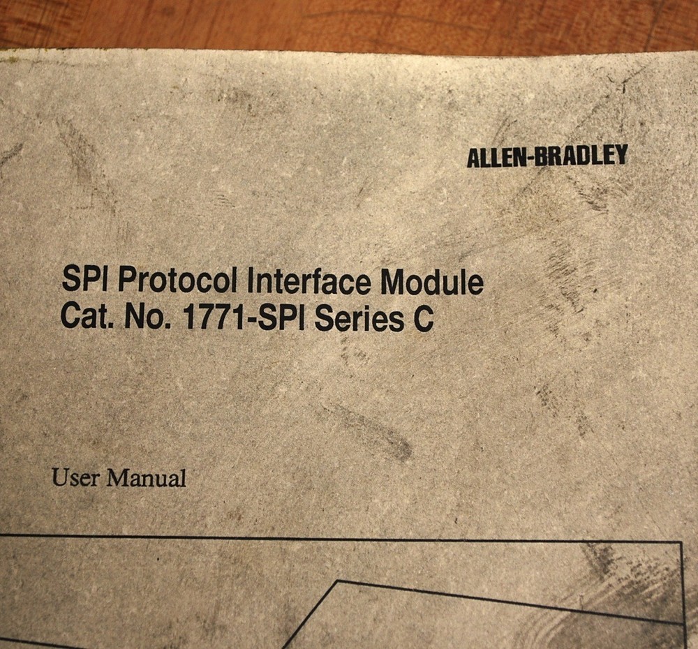 Allen Bradley 955118-52 SPI Protocol Interface Module User's Manual - USED