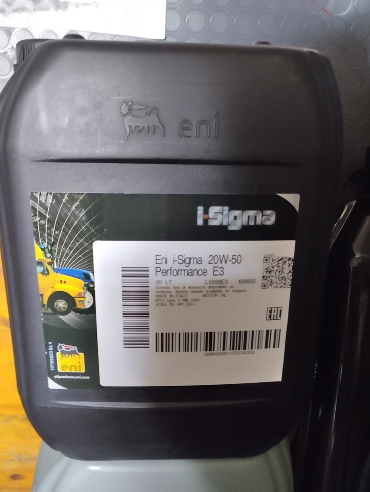 ENI I-SIGMA PERFORMANCE 20W50 E3 20LT OIL
