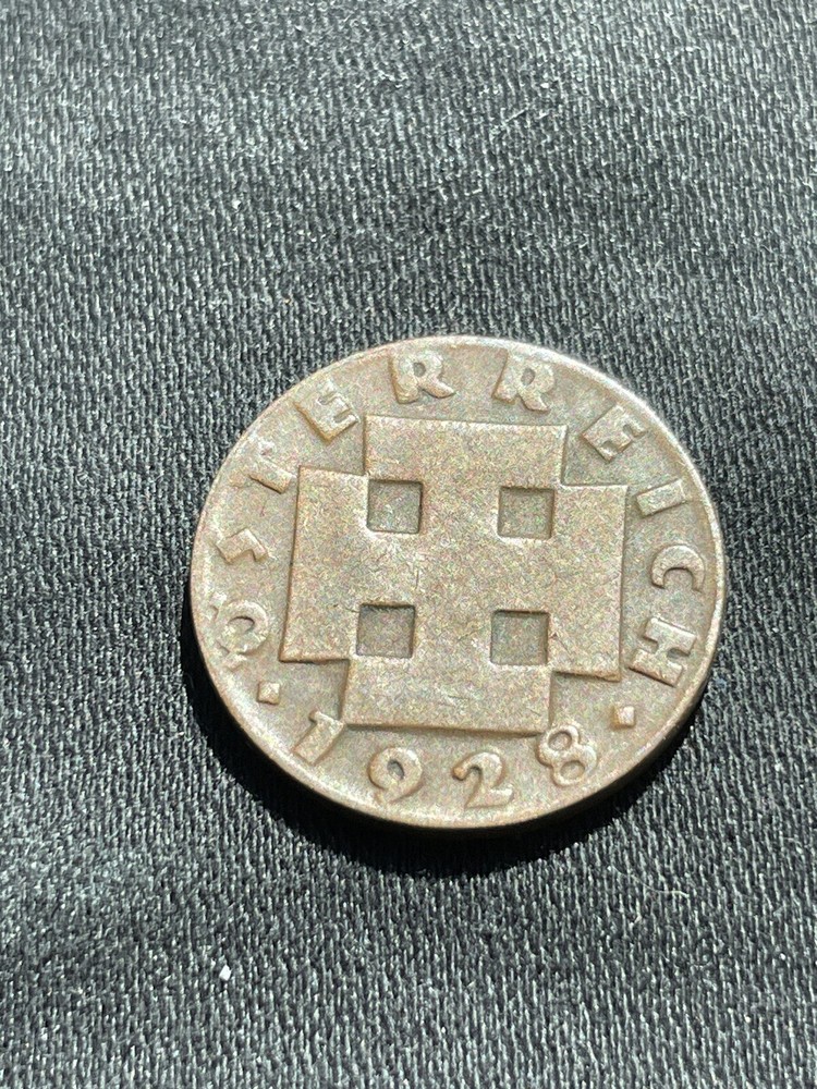 1928 AUSTRIA 2 GROSCHEN COIN