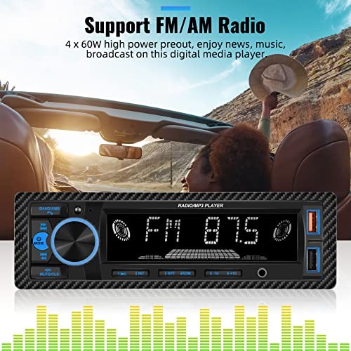 Single Din Bluetooth Multimedia Car Stereo Radio Bluetooth 1 Din MP3 Player