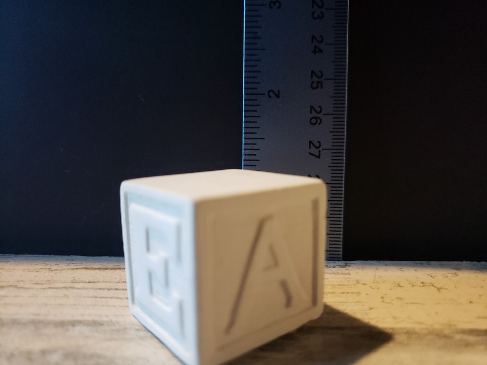 ceramic bisque ready to paint bisque alphabet blocks 3 pieces