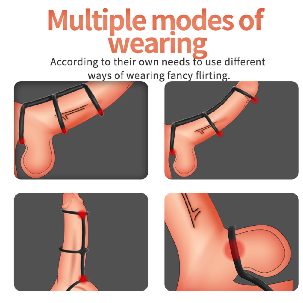 Silicone Penis Glans Stretcher Phimosis Curing Peritomize Correction Ring