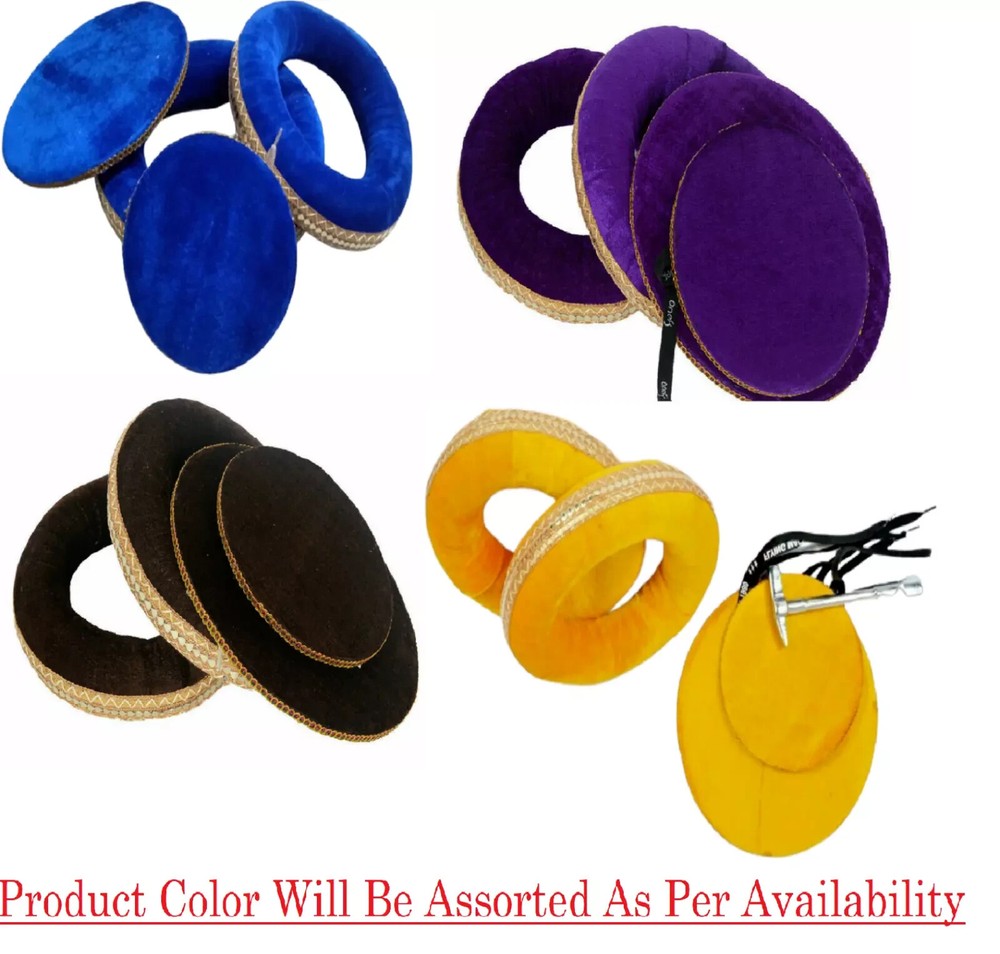Musical Instruments Tabla Ring Cushions Set & Top Cover For Each Drum Tops