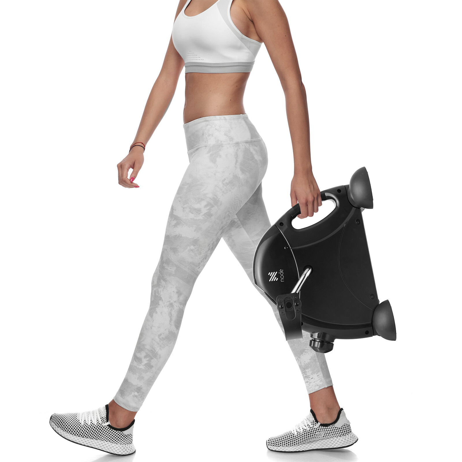 Under Desk Stationary Exercise Bike - Portable Arm Leg Foot Pedal Exerciser