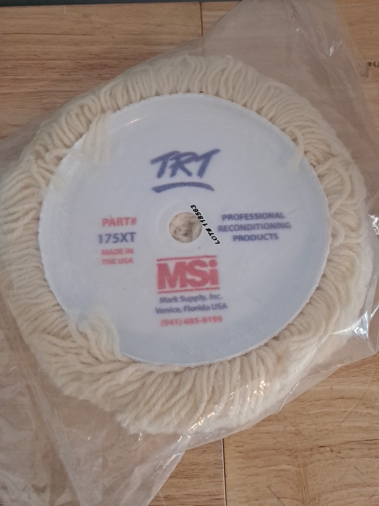 7" Extra Thick Wool Compounding Pad  175XT MSi Mark Supply TRT