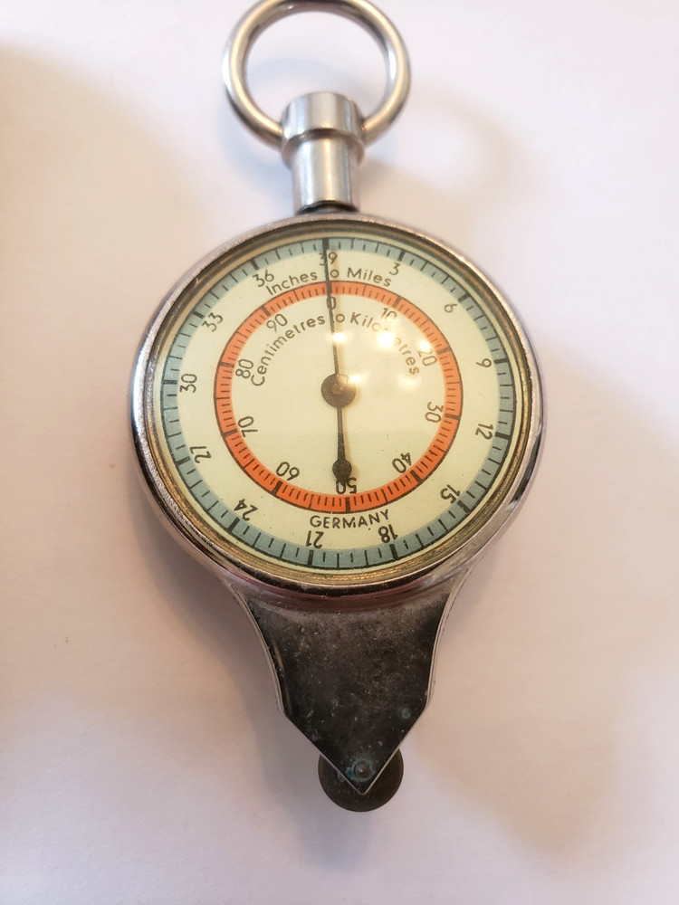 ATCO Compass And Opisometer With Leather Case - Vintage - Germany