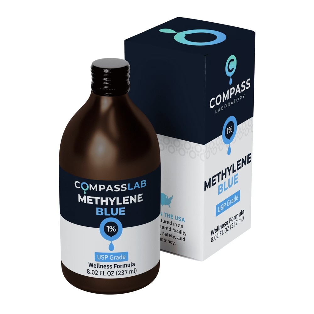 MB 1% Solution, 237 mL – Glass Bottle – Compass Laboratory