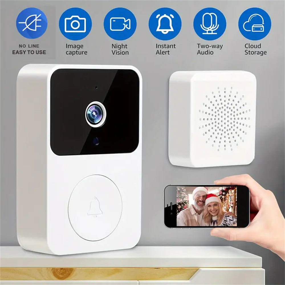 Wireless Security Smart Doorbell Intercom Video Camera Door Ring Bell Chime US