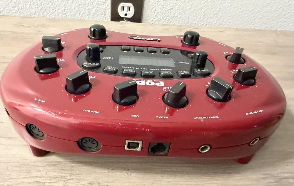Line 6 POD Guitar Amp Modeler Effects Processor Powers On Untested AS-IS