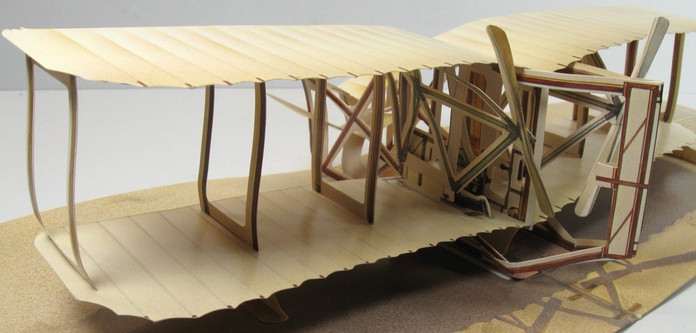 c. 1981 "Wright Flyer Pop-Up", "Kitty Hawk 1903", by Popsites