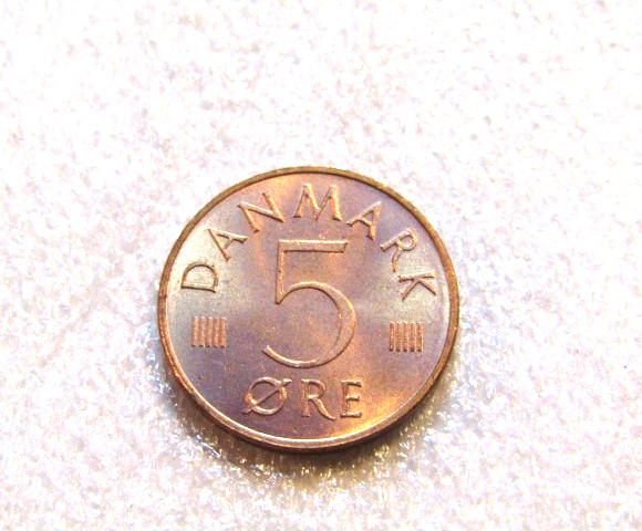 Denmark 1973 5 Ore unc Coin