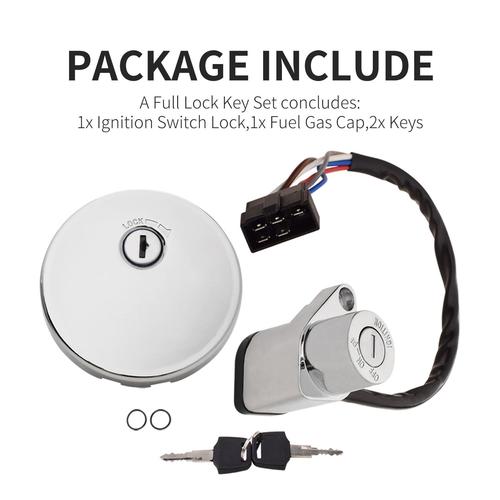 Ignition Switch Fuel Cap For Kawasaki Vulcan VN800 Classic Drifter 500 LTD 01 T1