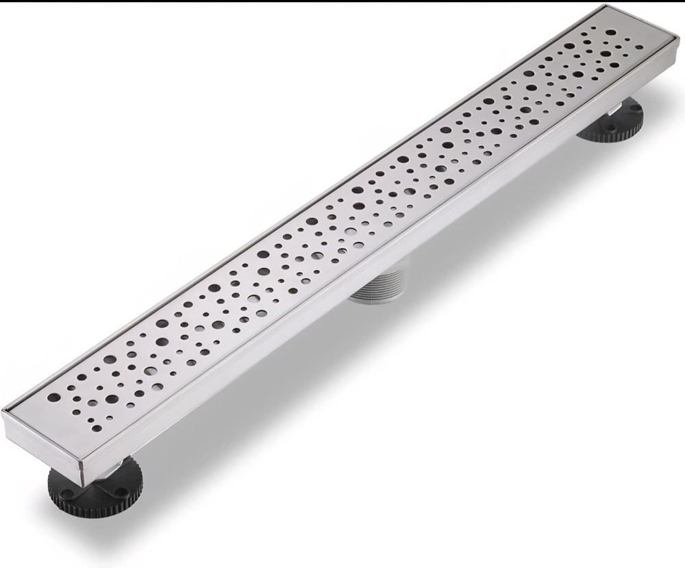 Linear Shower Drain 30 Inch Brushed Stainless Steel Rectangular Floor Drain