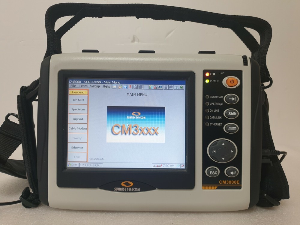 Cable Modem Network Analyzer Spectrum analyzer CM3000E w/ OPT.Docsis 3.0_QAM_RPG