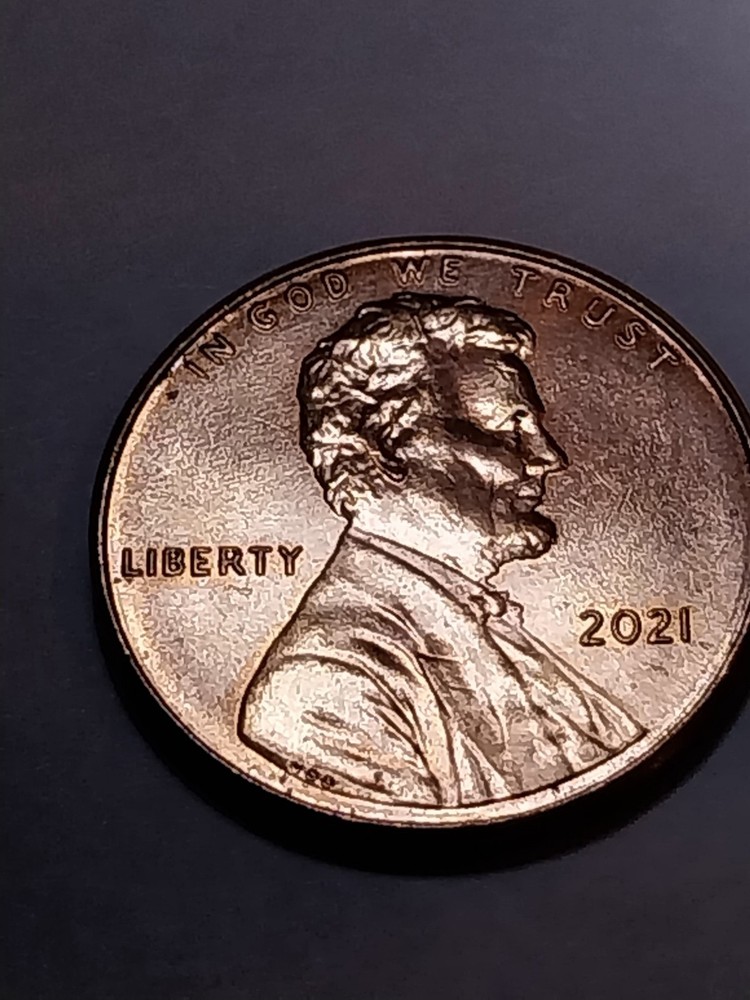 2021 P Error Lincoln Shield Cent. Obv./Rev. Die Cracks.