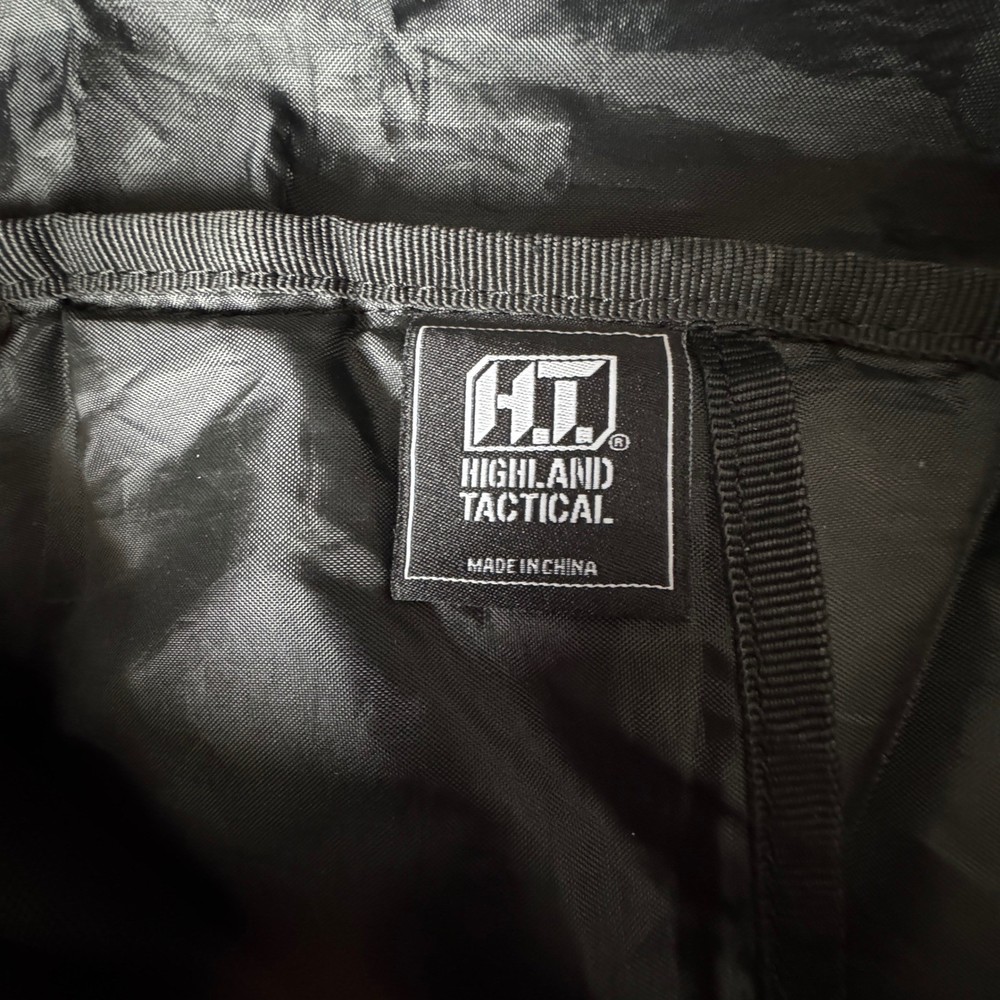 Black Highland Tactical Backpack Daypack with Compression Straps