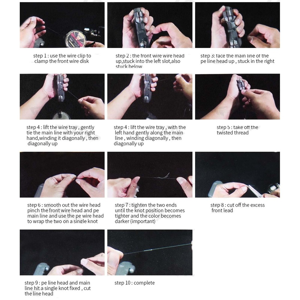 Lure Leader Automatic Knot Tying Device Quick Knot Tying Machine