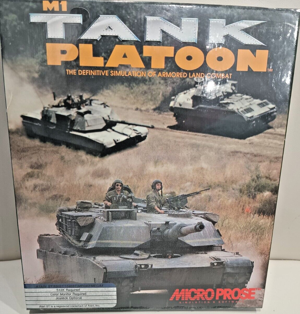 M1 Tank Platoon Atari 1040/520 ST NEW Disk By Microprose