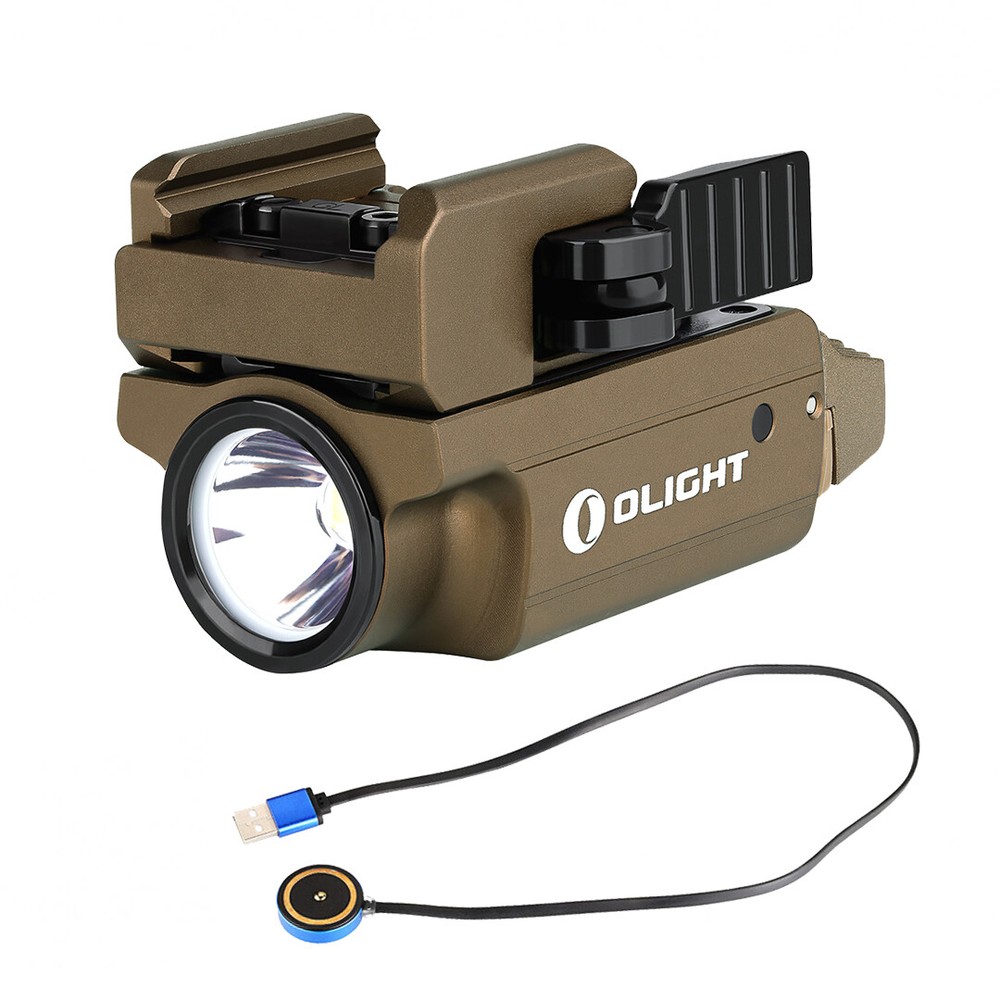 Olight PL-MINI 2 Valkyrie 600 Lumen Rechargeable Compact Flashlight (Desert Tan)