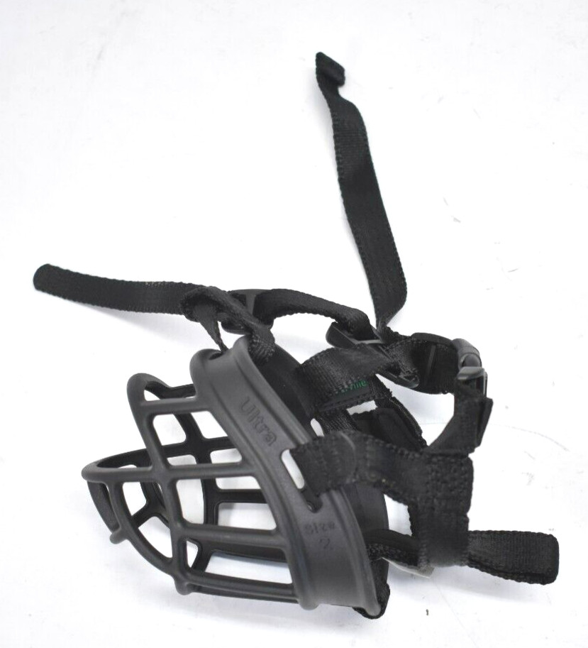 Baskerville Ultra Muzzle Adjustable Padded Dog Training Size 2 For Small Dogs
