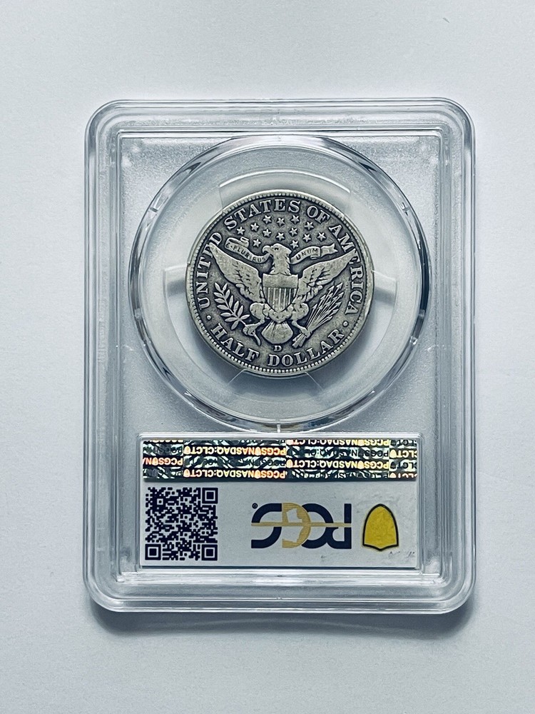 1908-D Barber Half Dollar PCGS F12