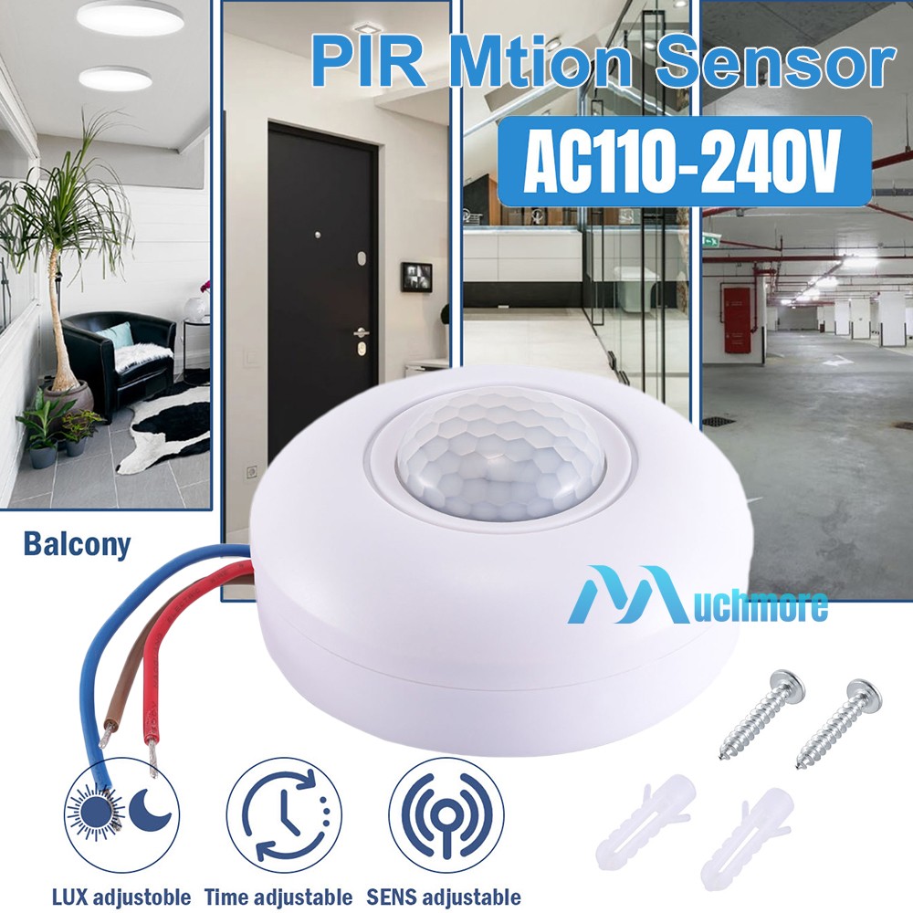 Ceiling Mounted Infrared PIR Occupancy 360° Motion Sensor Detector Light Switch