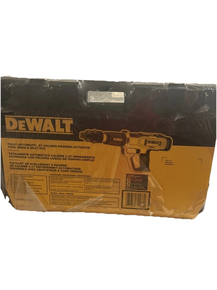 DeWalt Tool Powder-Actuated Fully Automatic .27 Caliber DFD270SK New